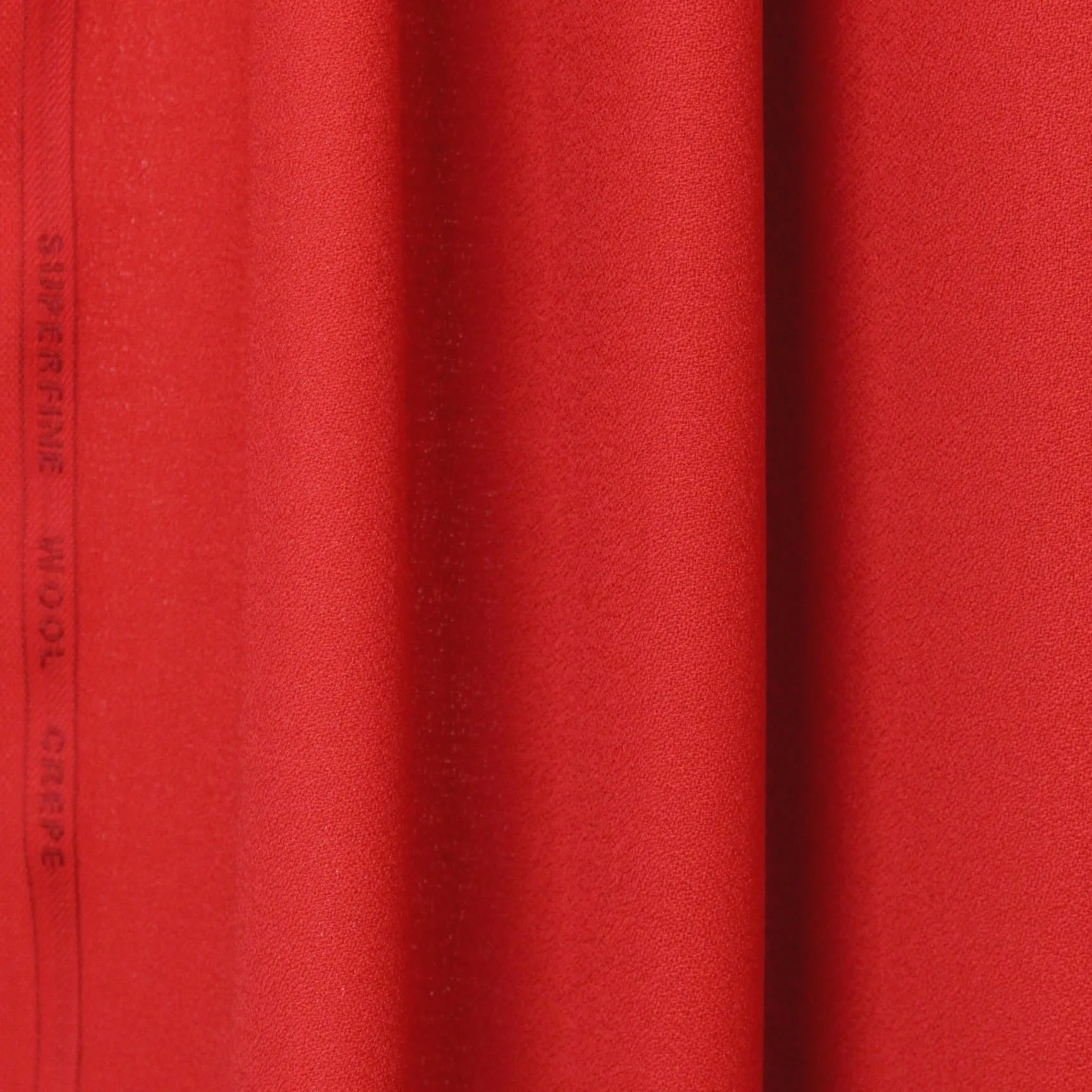 100% wool crepe - RED