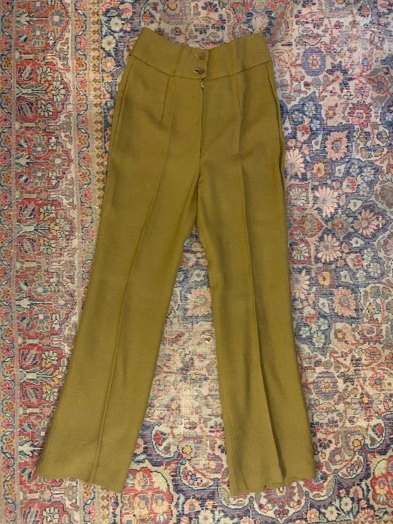 1960s Biba Linen Trousers