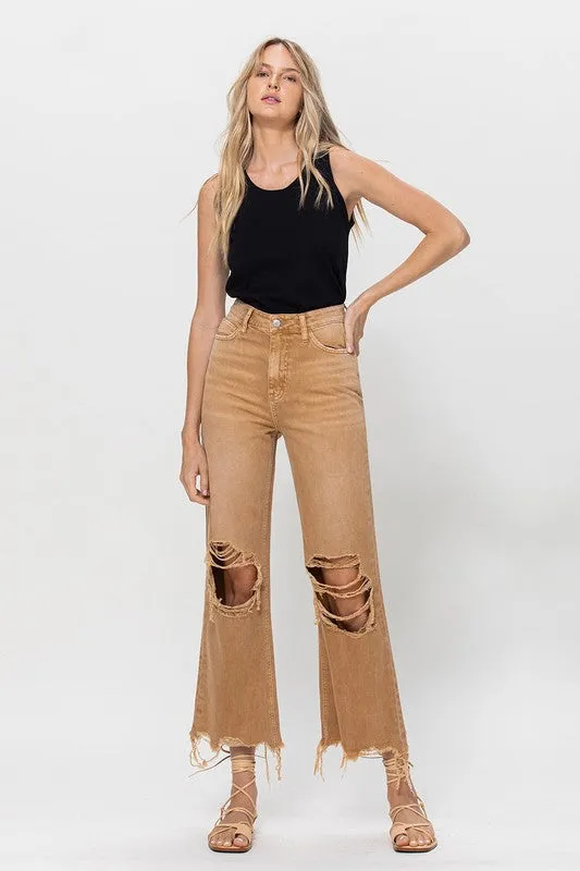 90's Vintage Crop Flares
