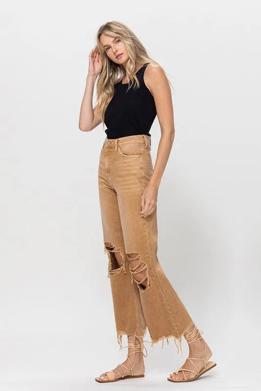 90's Vintage Crop Flares
