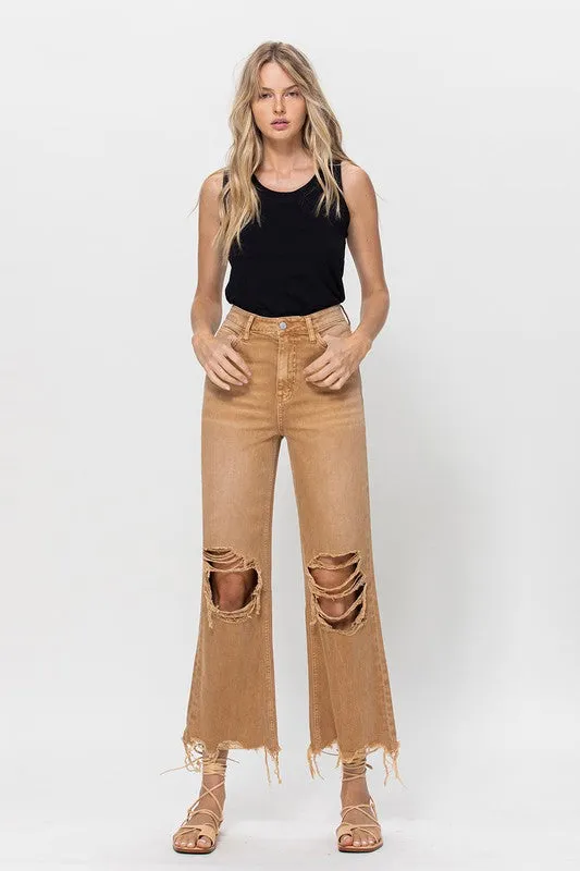 90's Vintage Crop Flares