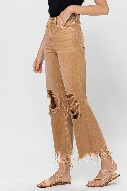 90's Vintage Crop Flares