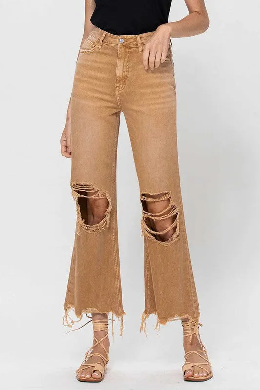 90's Vintage Crop Flares