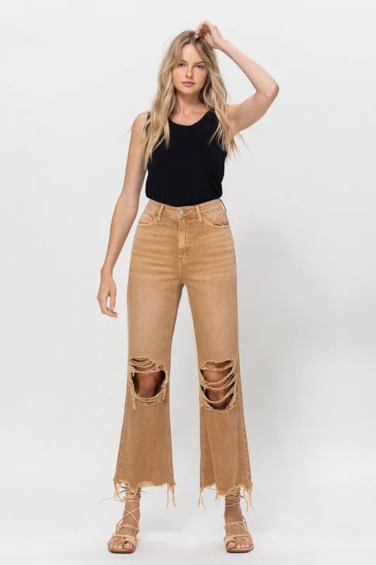 90's Vintage Crop Flares