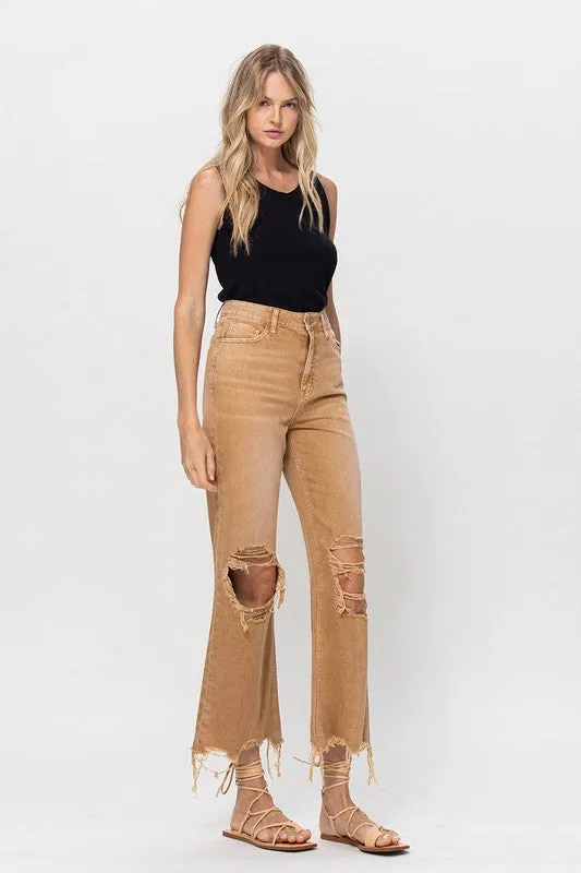 90's Vintage Crop Flares