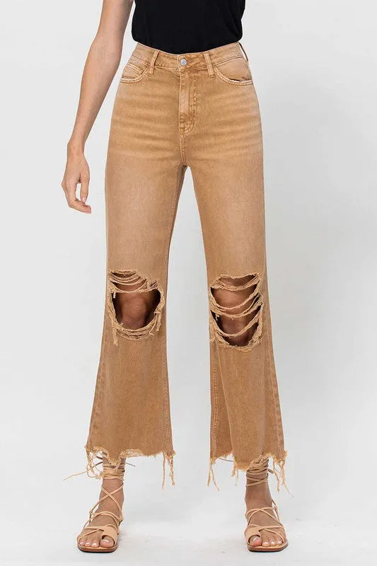 90's Vintage Crop Flares