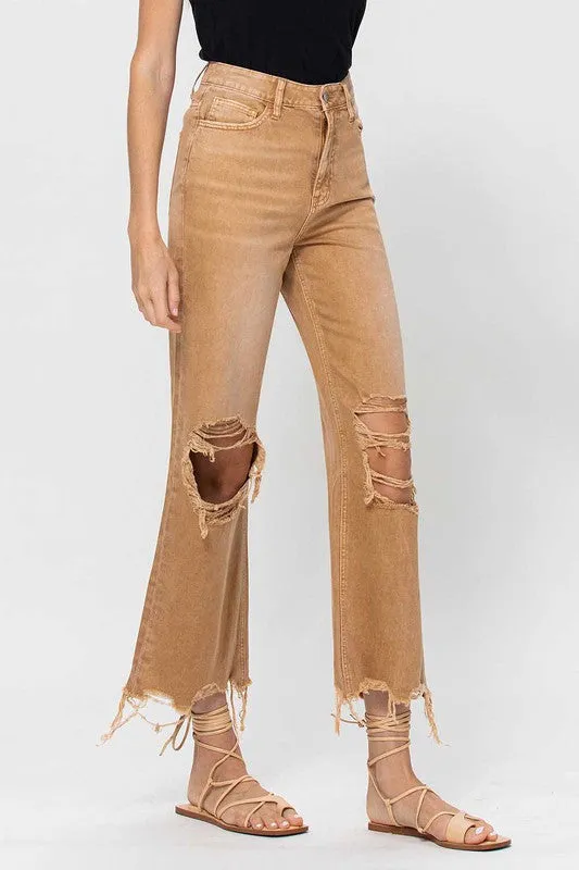 90's Vintage Crop Flares