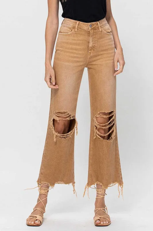90's Vintage Crop Flares