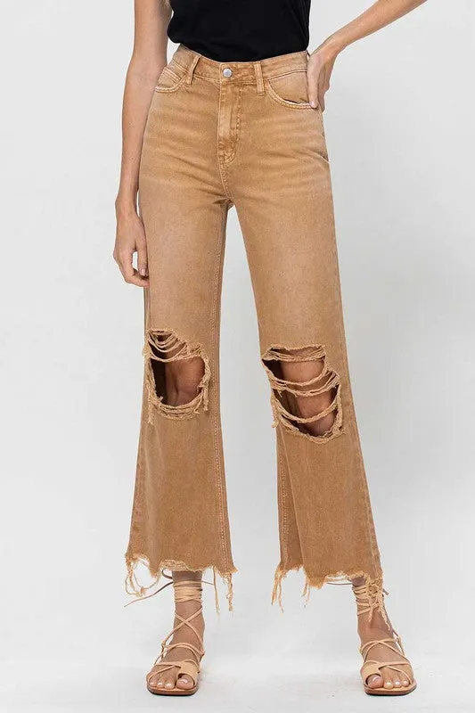 90's Vintage Crop Flares
