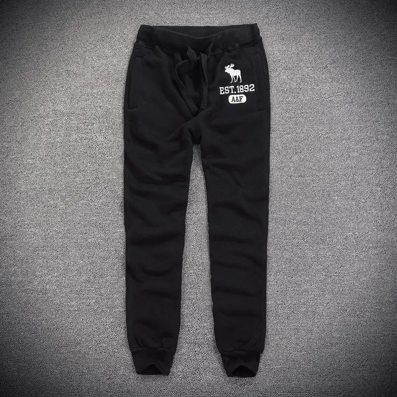Abercrombie And Fitch EST 1892 Joggers-Black