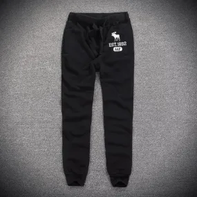 Abercrombie And Fitch EST 1892 Joggers-Black
