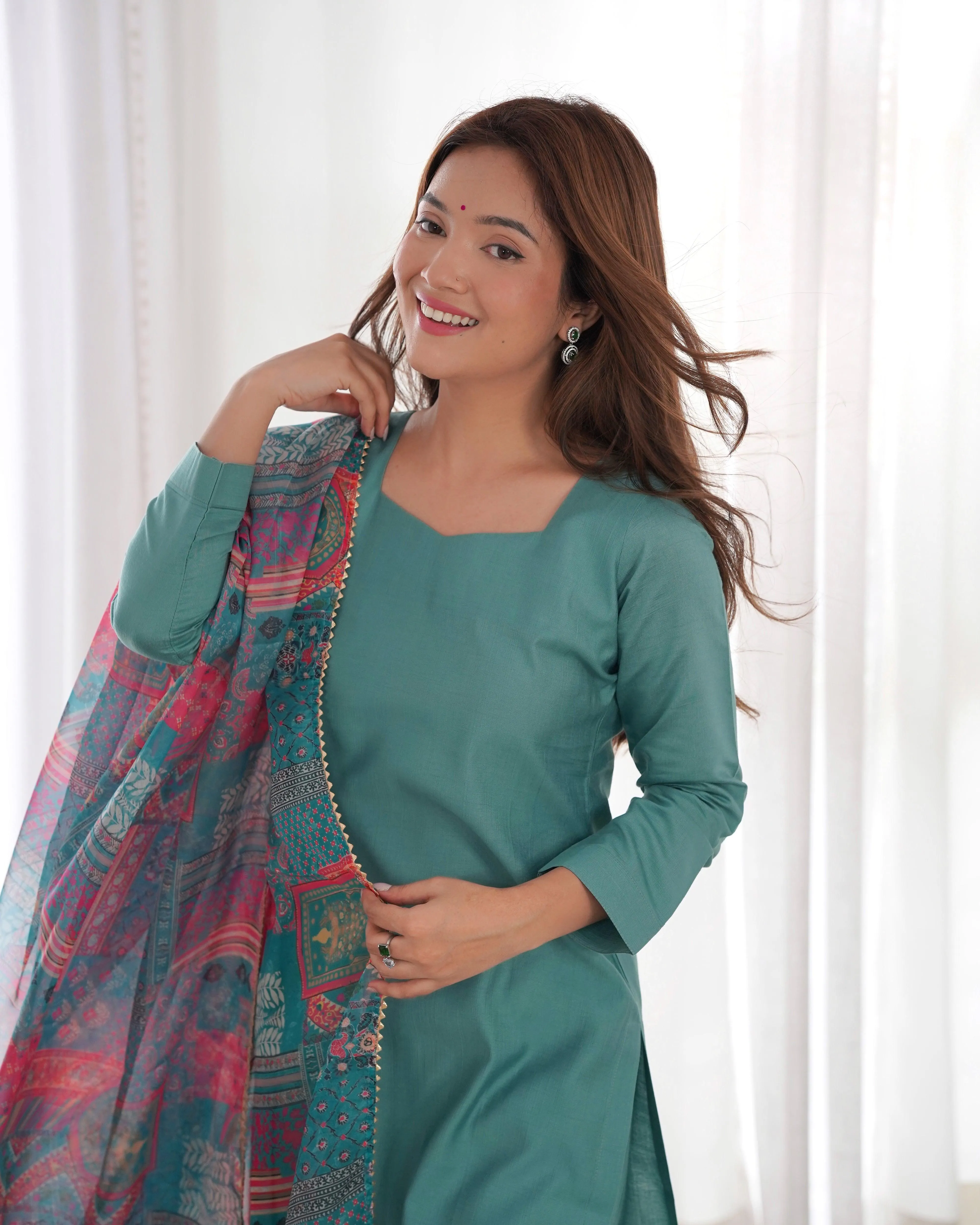 Amazing Pure Viscous Straight Kutta Pant Suit