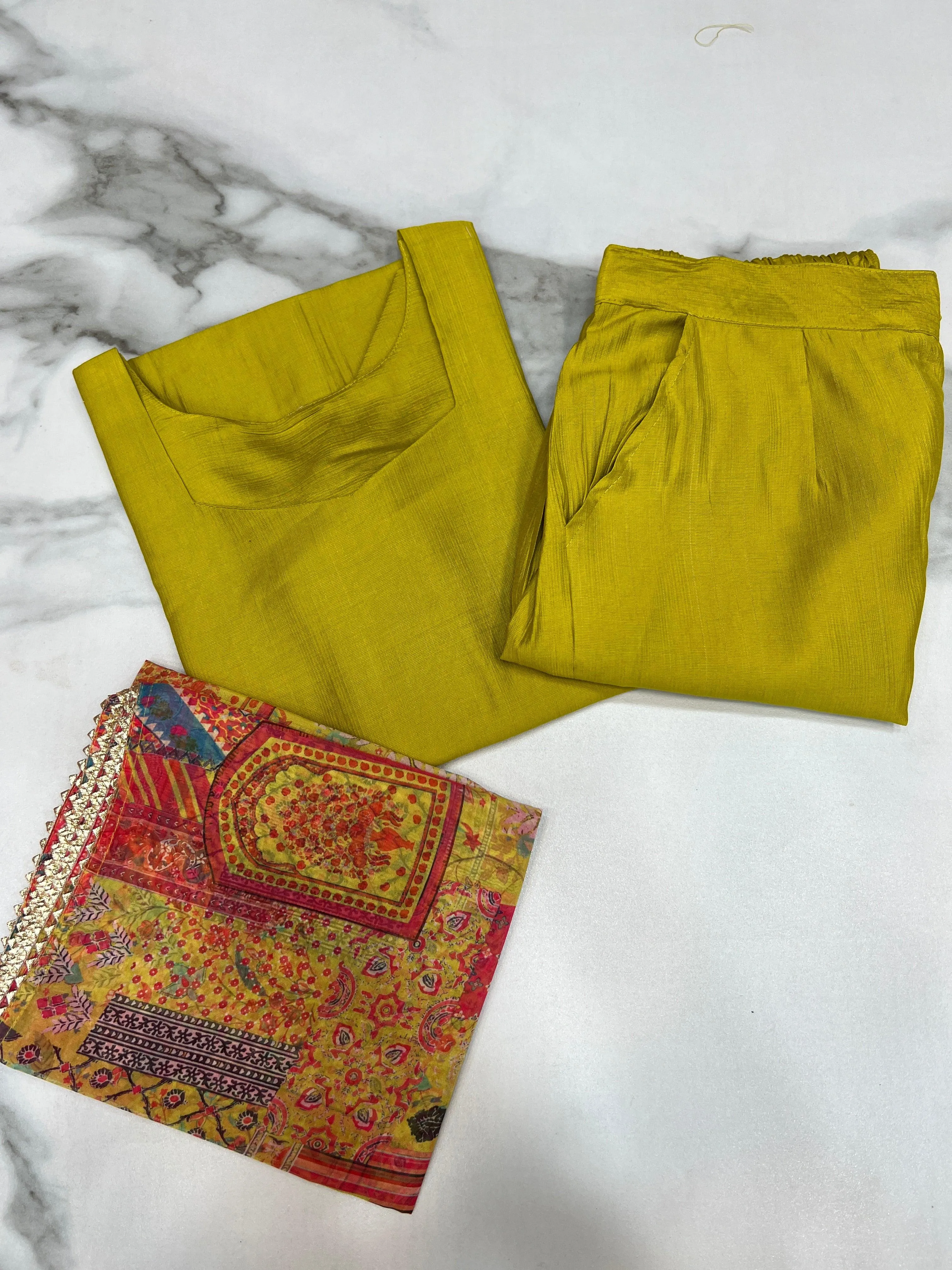 Amazing Pure Viscous Straight Kutta Pant Suit