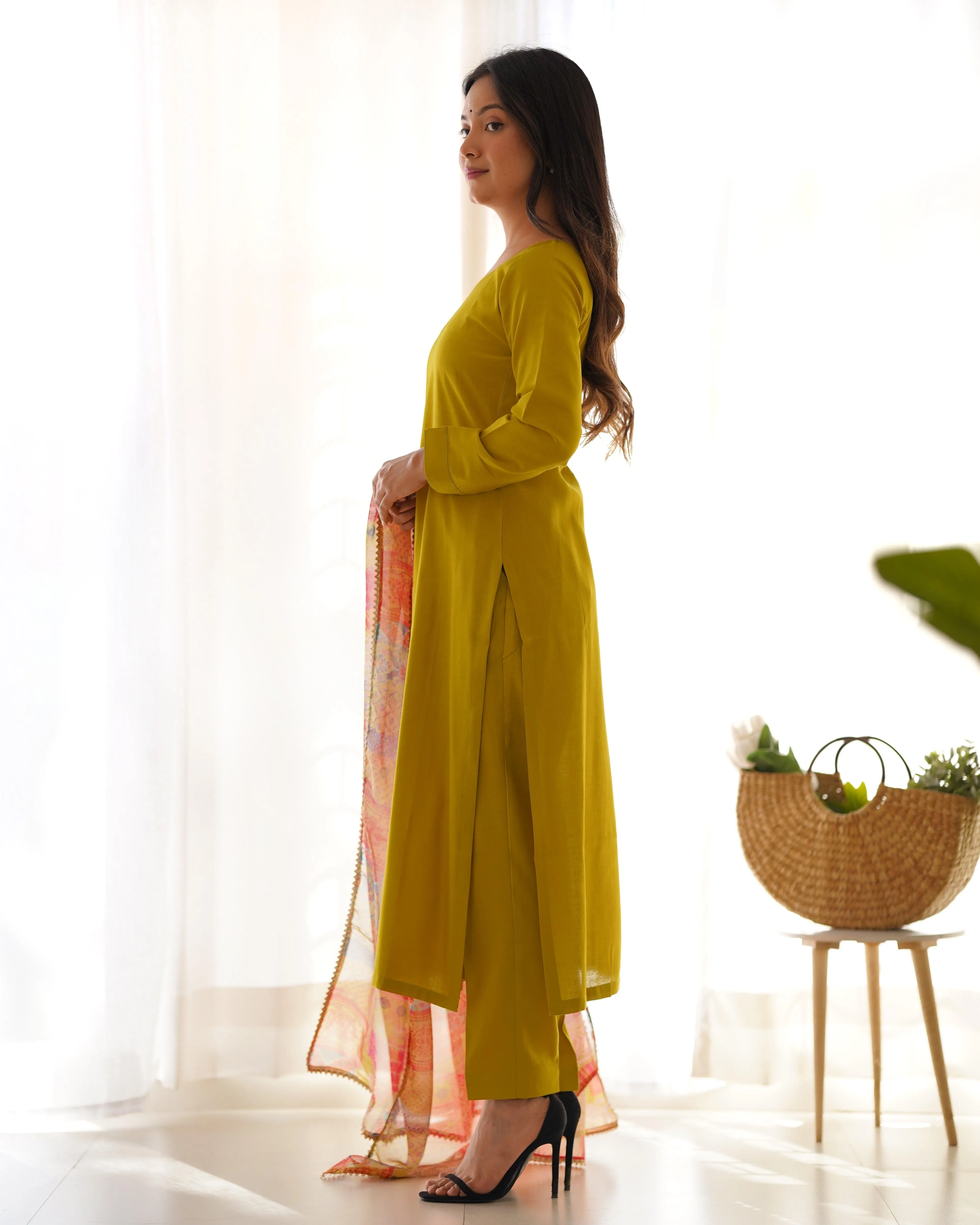 Amazing Pure Viscous Straight Kutta Pant Suit