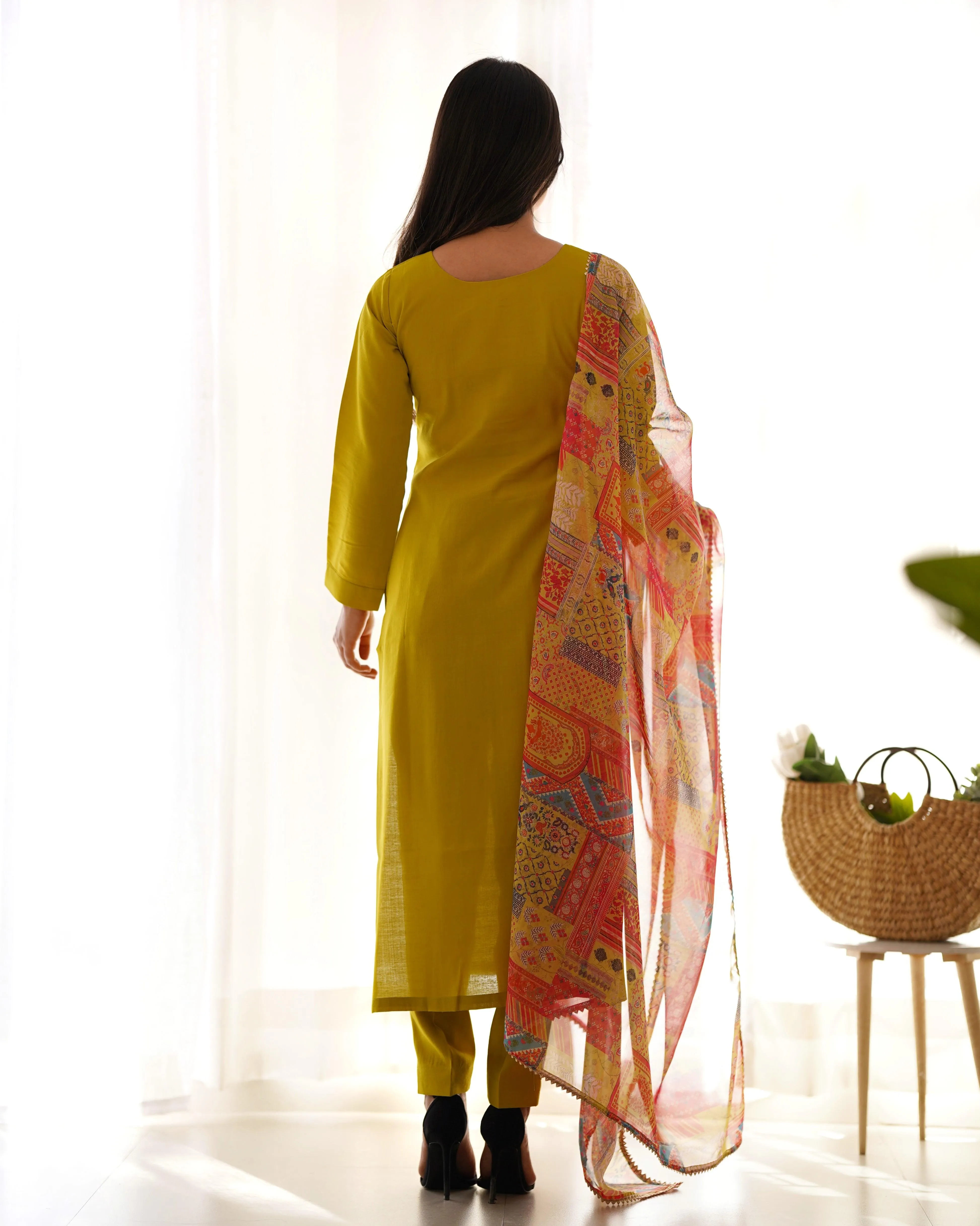 Amazing Pure Viscous Straight Kutta Pant Suit