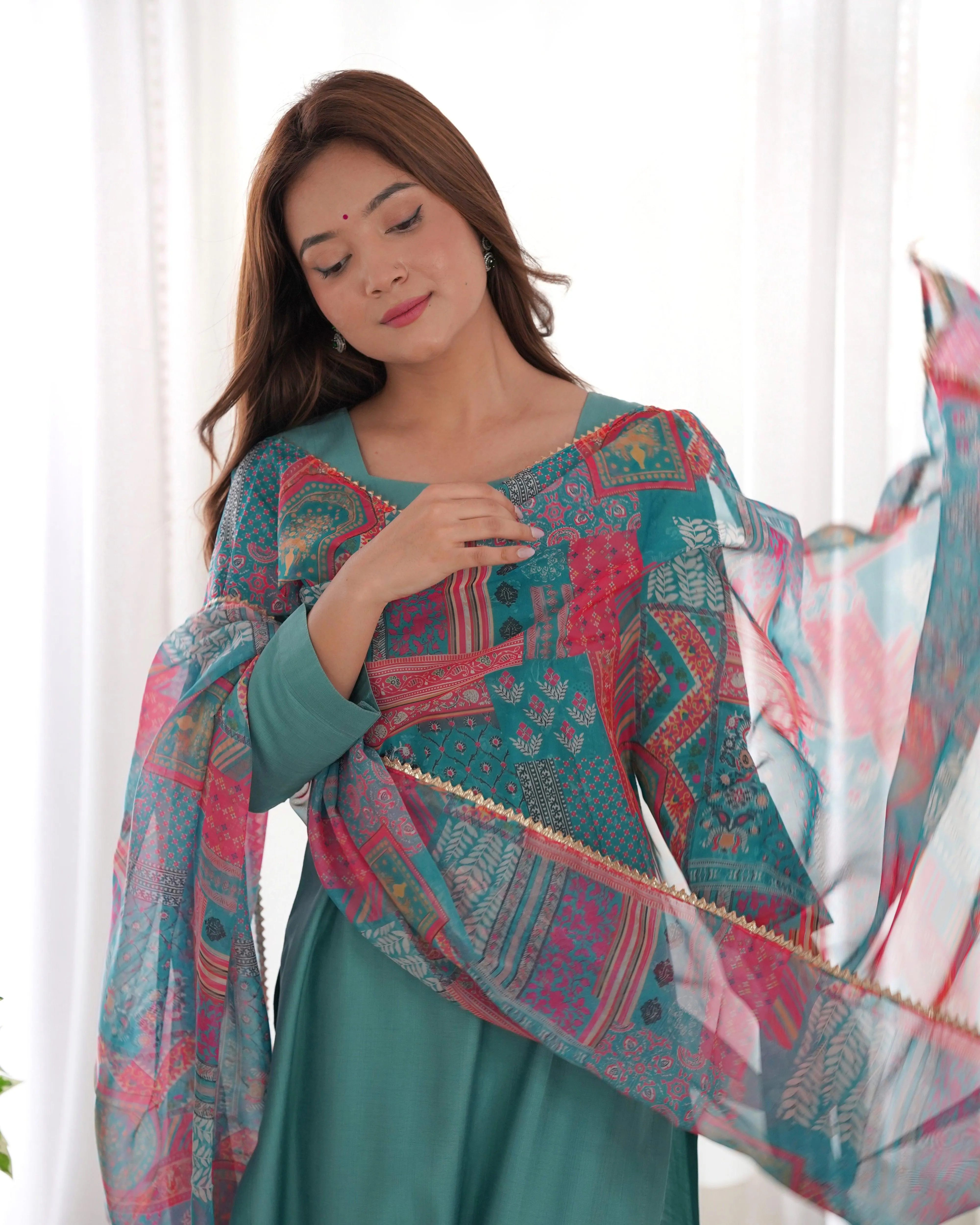 Amazing Pure Viscous Straight Kutta Pant Suit