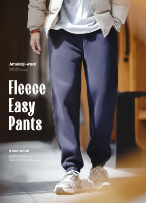 American Casual Velvet Sweatpants Sports Warm Men's Trousers