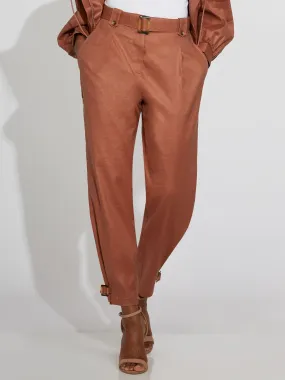Belted Linen Pant