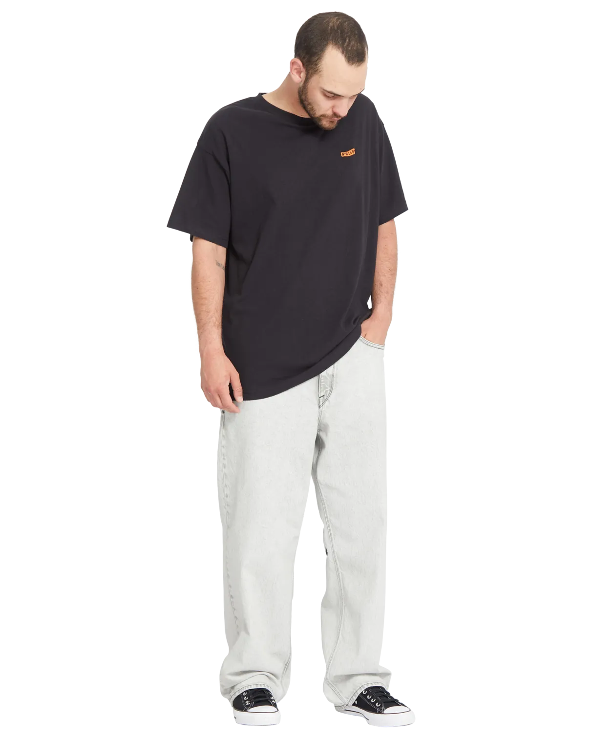 Billow Denim Jeans in Bone