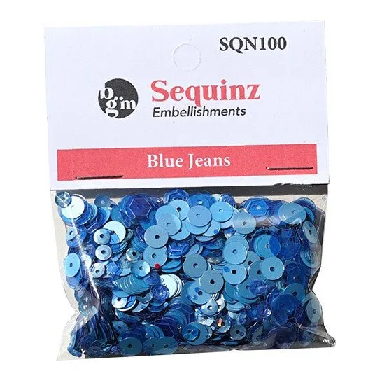 Blue Jeans Sequins