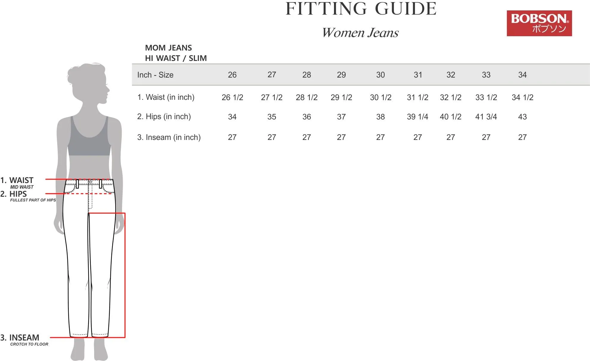 Bobson Japanese Ladies Basic Denim Baggy Jeans for Women Trendy fashion High Quality Apparel Comfortable Casual Pants for Women 153951 (Dark Shade)