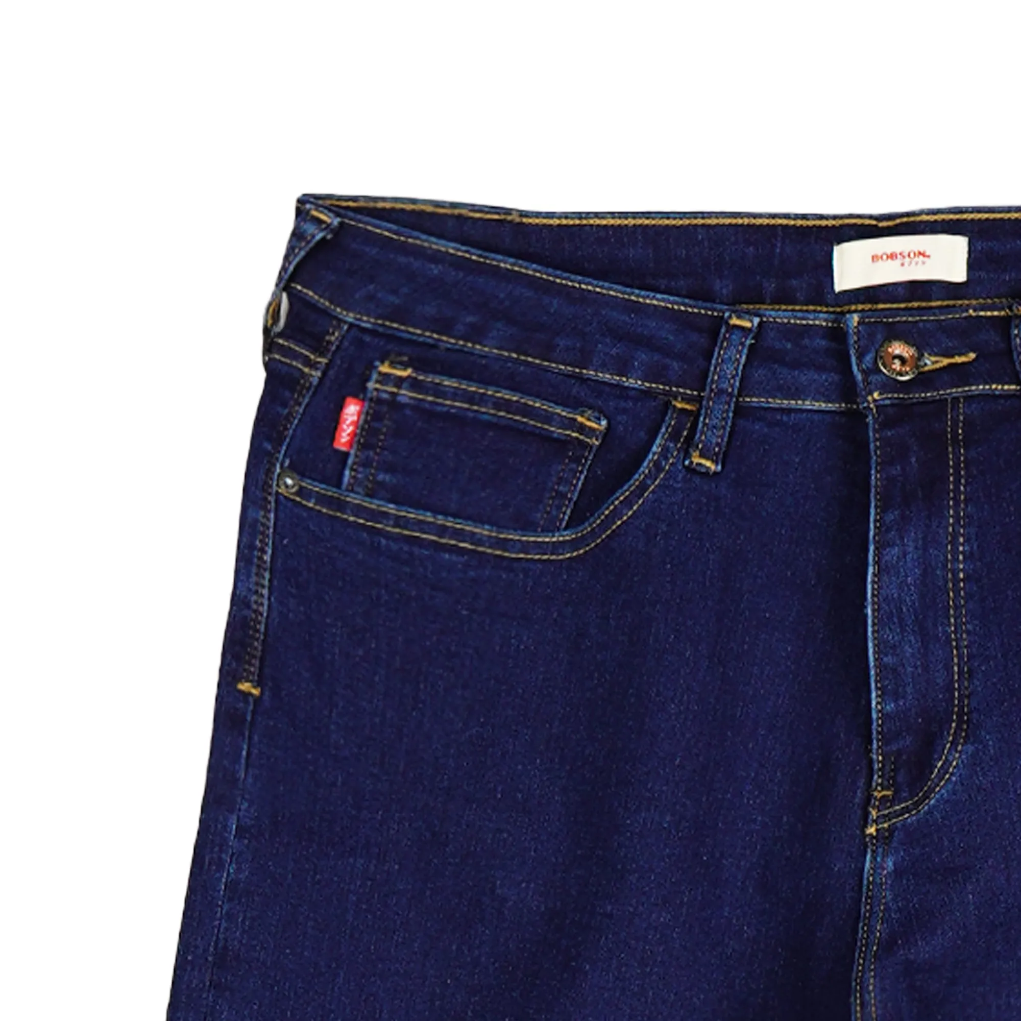 Bobson Japanese Ladies Basic Denim Baggy Jeans for Women Trendy fashion High Quality Apparel Comfortable Casual Pants for Women 153951 (Dark Shade)