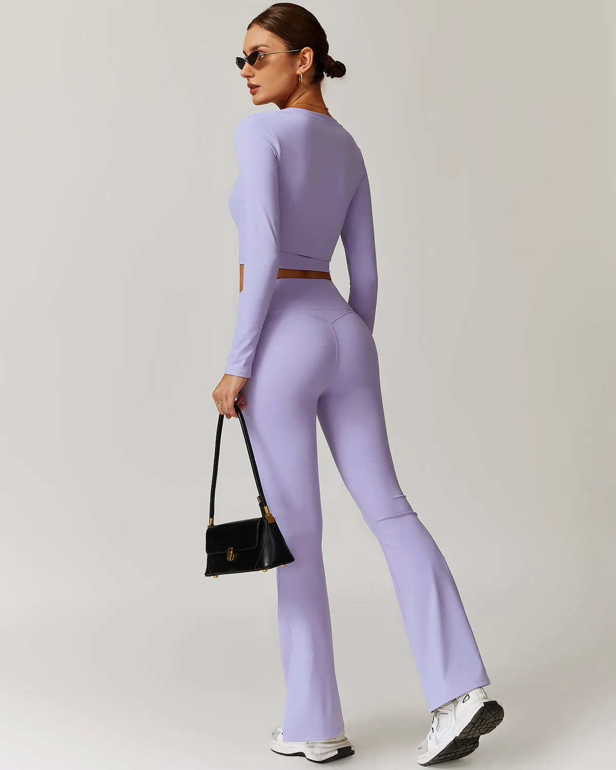 Brynn Flare Leggings - Purple