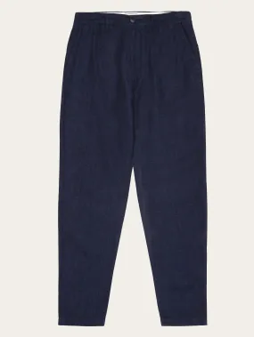 CHUCK regular  linen pants - GOTS/Vegan - Total Eclipse