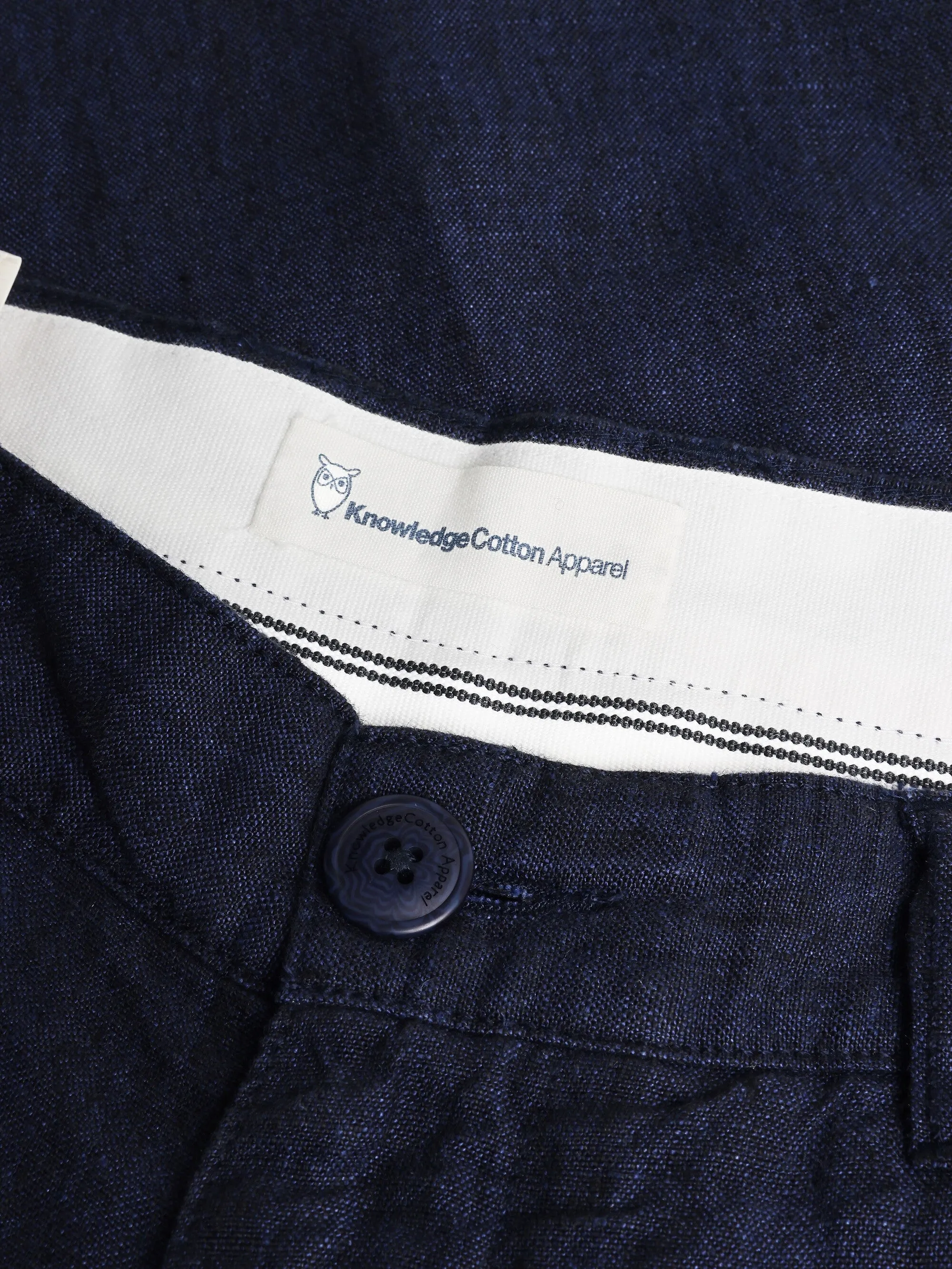 CHUCK regular  linen pants - GOTS/Vegan - Total Eclipse