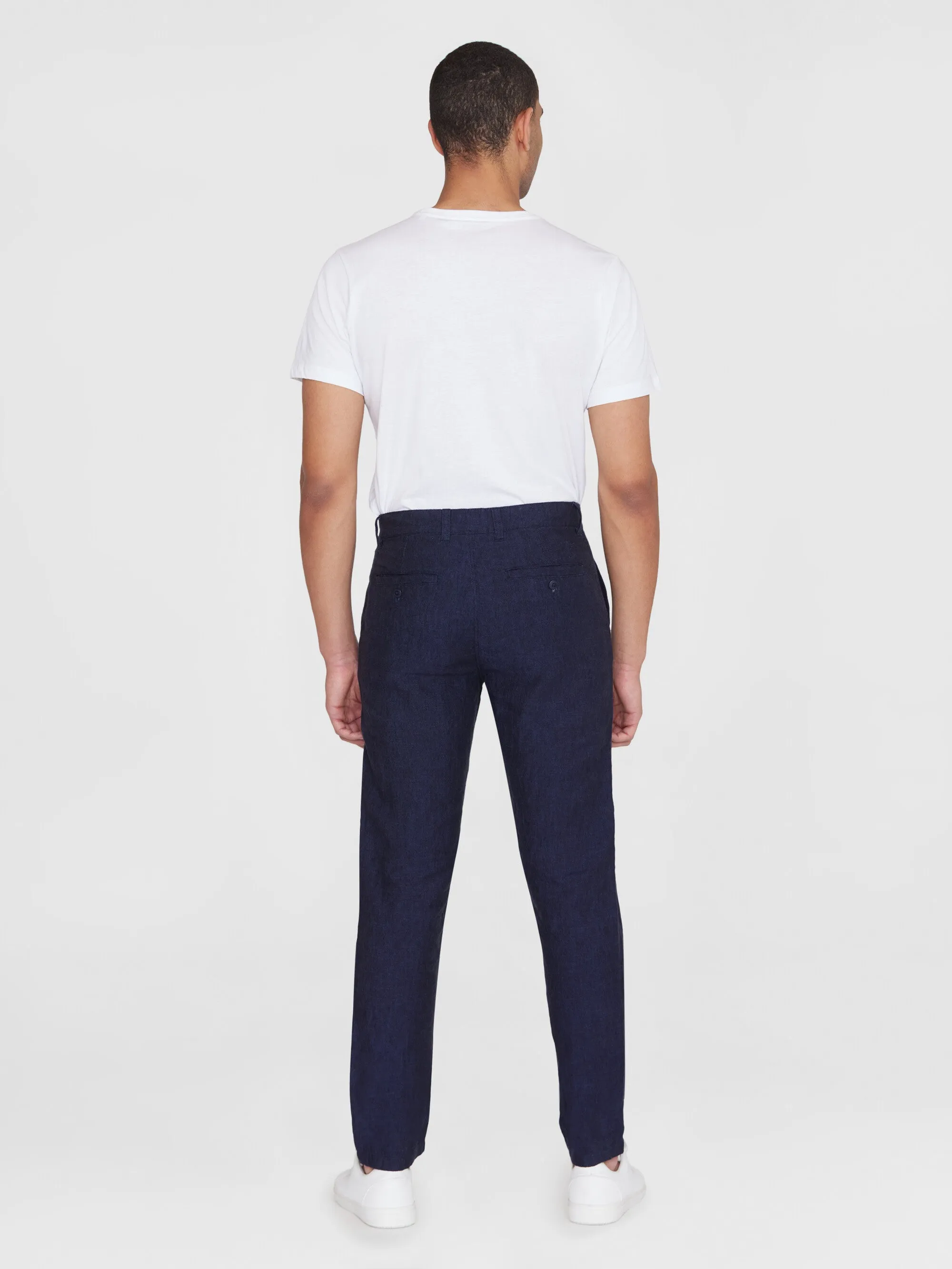 CHUCK regular  linen pants - GOTS/Vegan - Total Eclipse