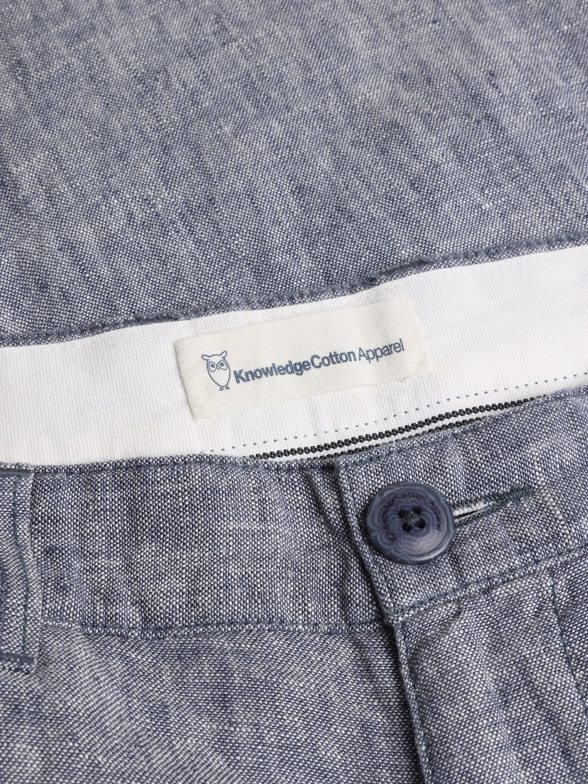 CHUCK regular linen pants - GOTS/Vegan - Vintage Indigo