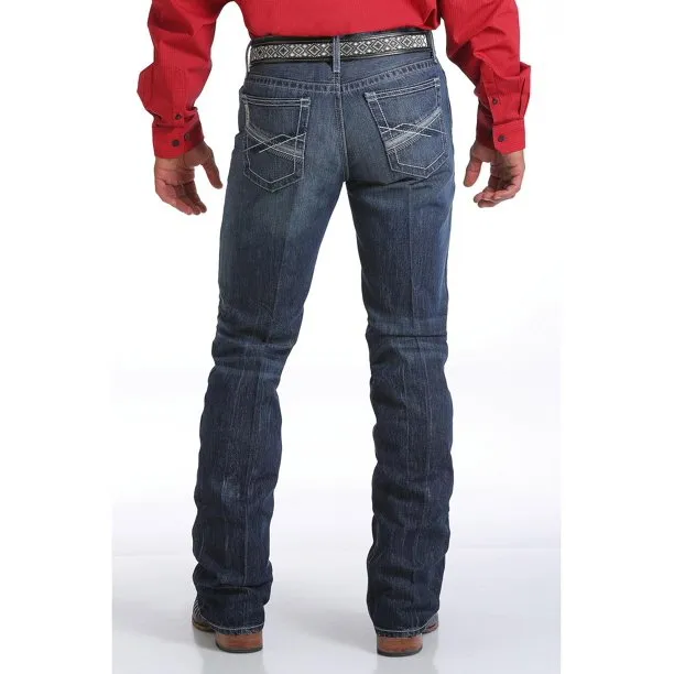 Cinch Ian Dark Stonewash Slim Fit Boot Cut Jean