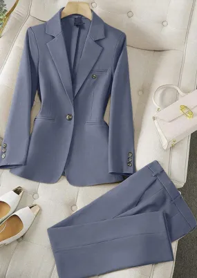 Classic Gray Suit Ponte Pant