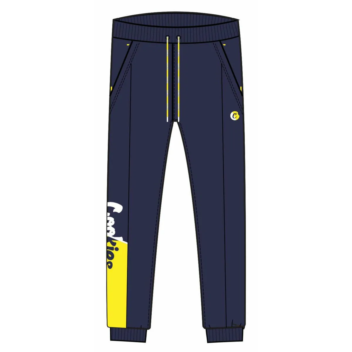 Cookies Changing Lanes Leg Logo Navy Sweatpants