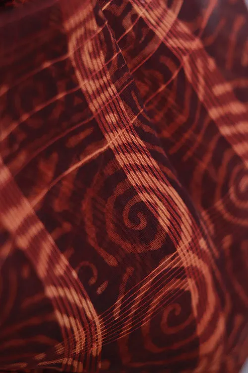 Creative Bee 'colva' Natural Dye Block Print Filature Silk Dupatta