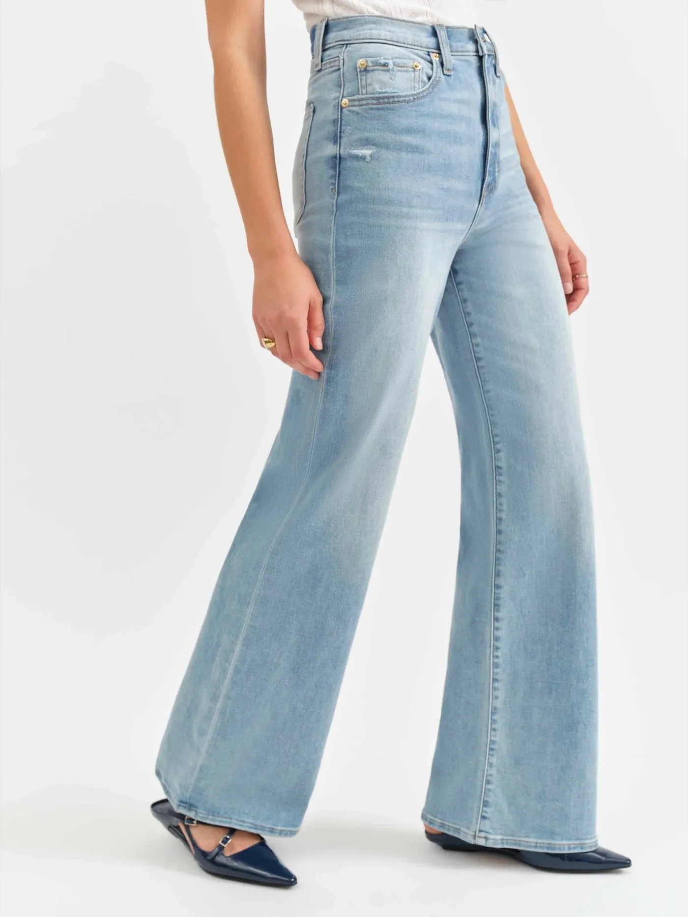 Daze - Far Out High Rise Wide Leg Jeans