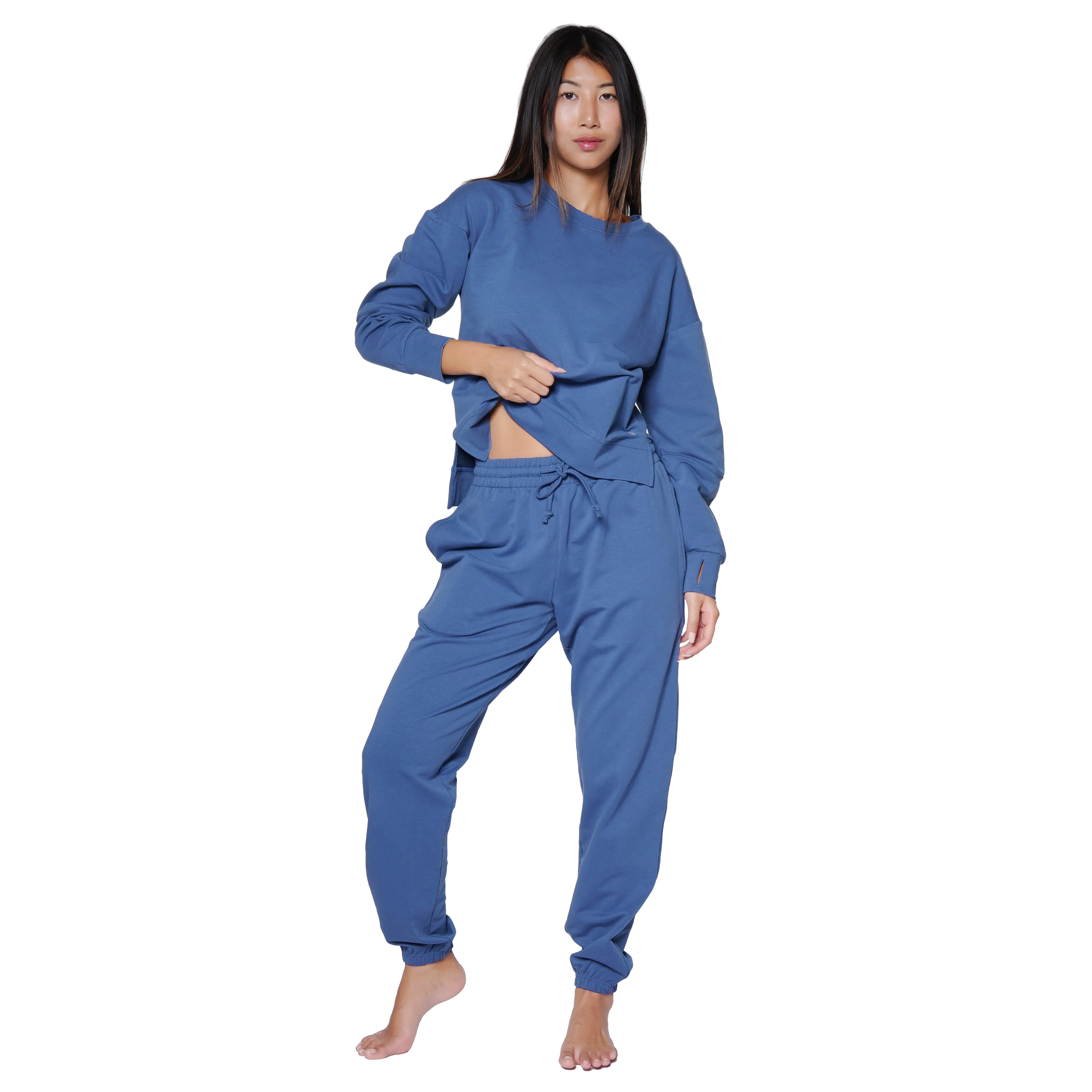 Elegant Sweatpants - Denim