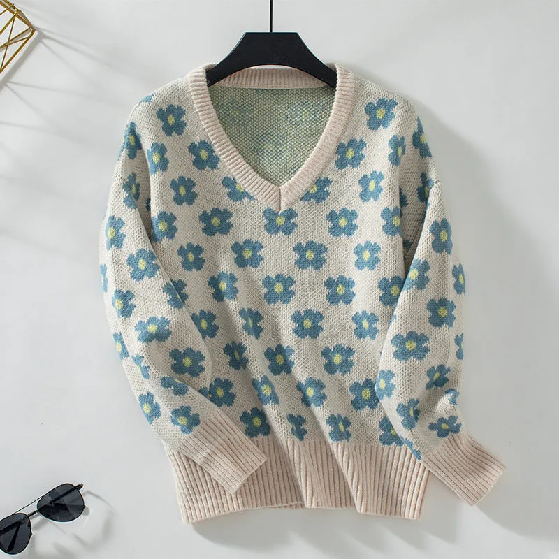 Emerald Bloom Daydream Sweater