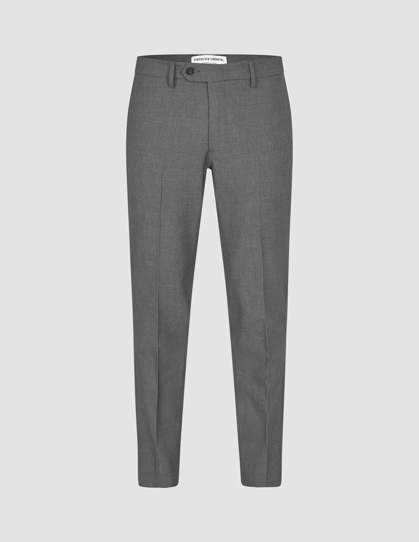 Essential Suit Pants Regular Dark Grey Melange