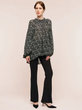 Estelle Blouse - Green Wild Flower