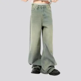 Fashion soft faded wash men's jeans