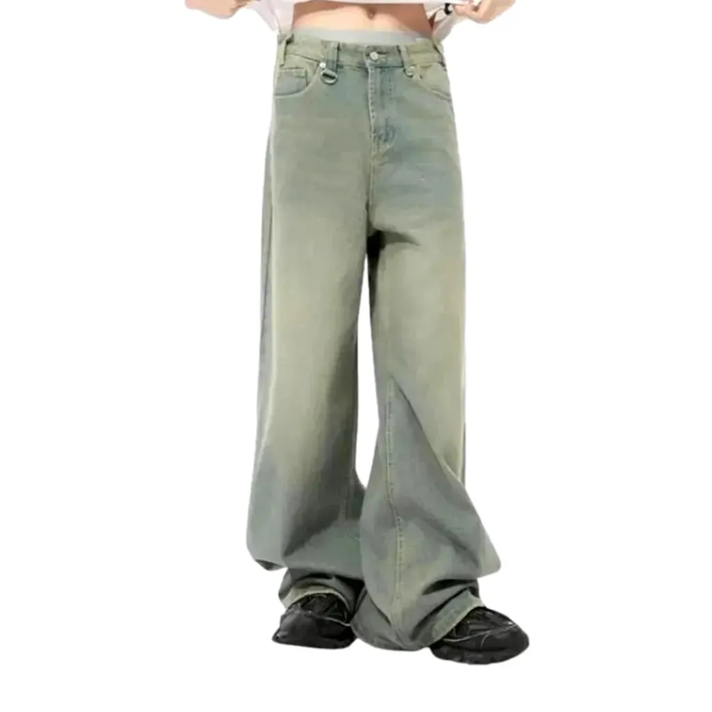 Fashion soft faded wash men's jeans