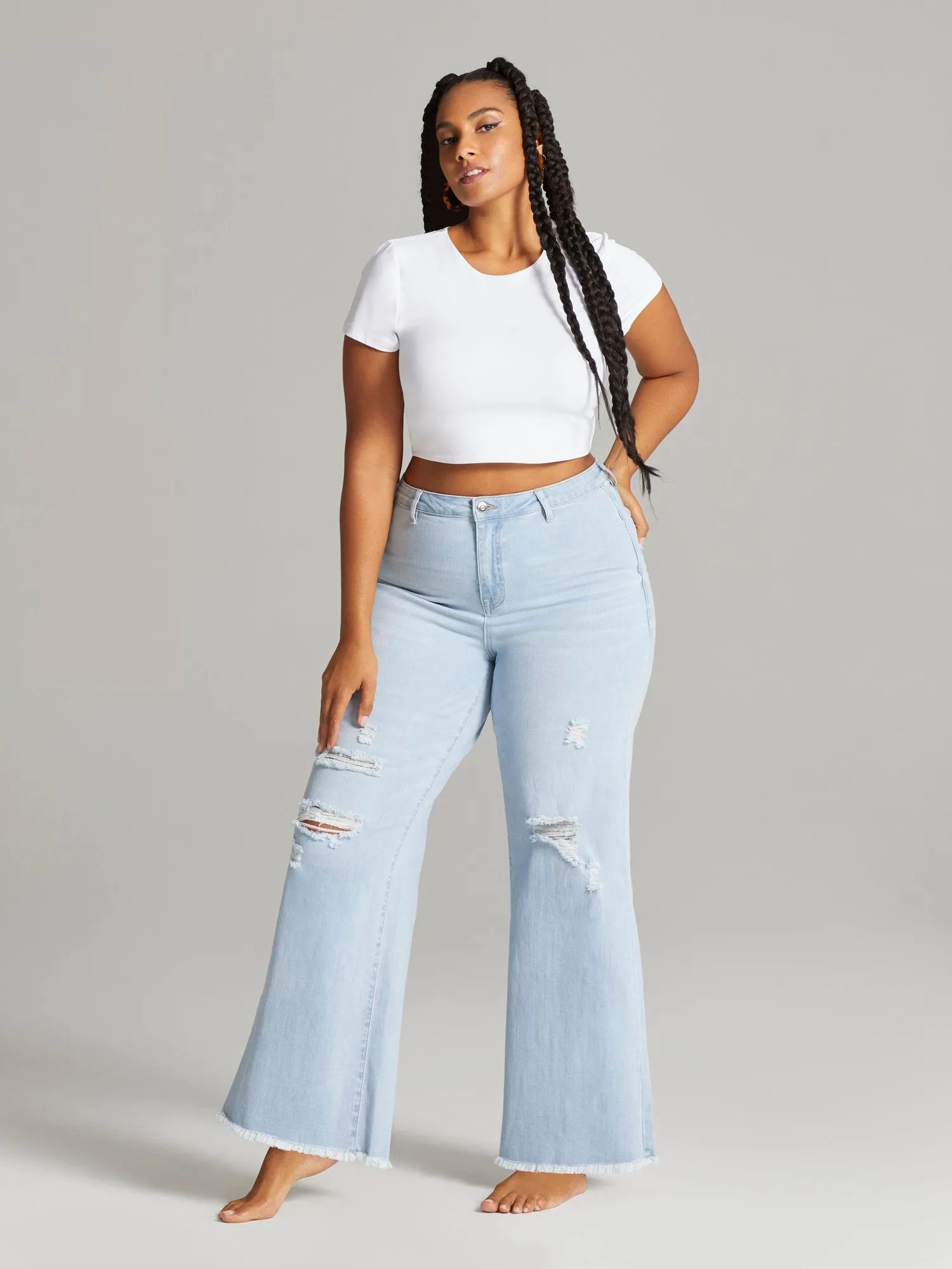 Fashion To Figure - Shaniq High Rise Relaxed Fit Jeans