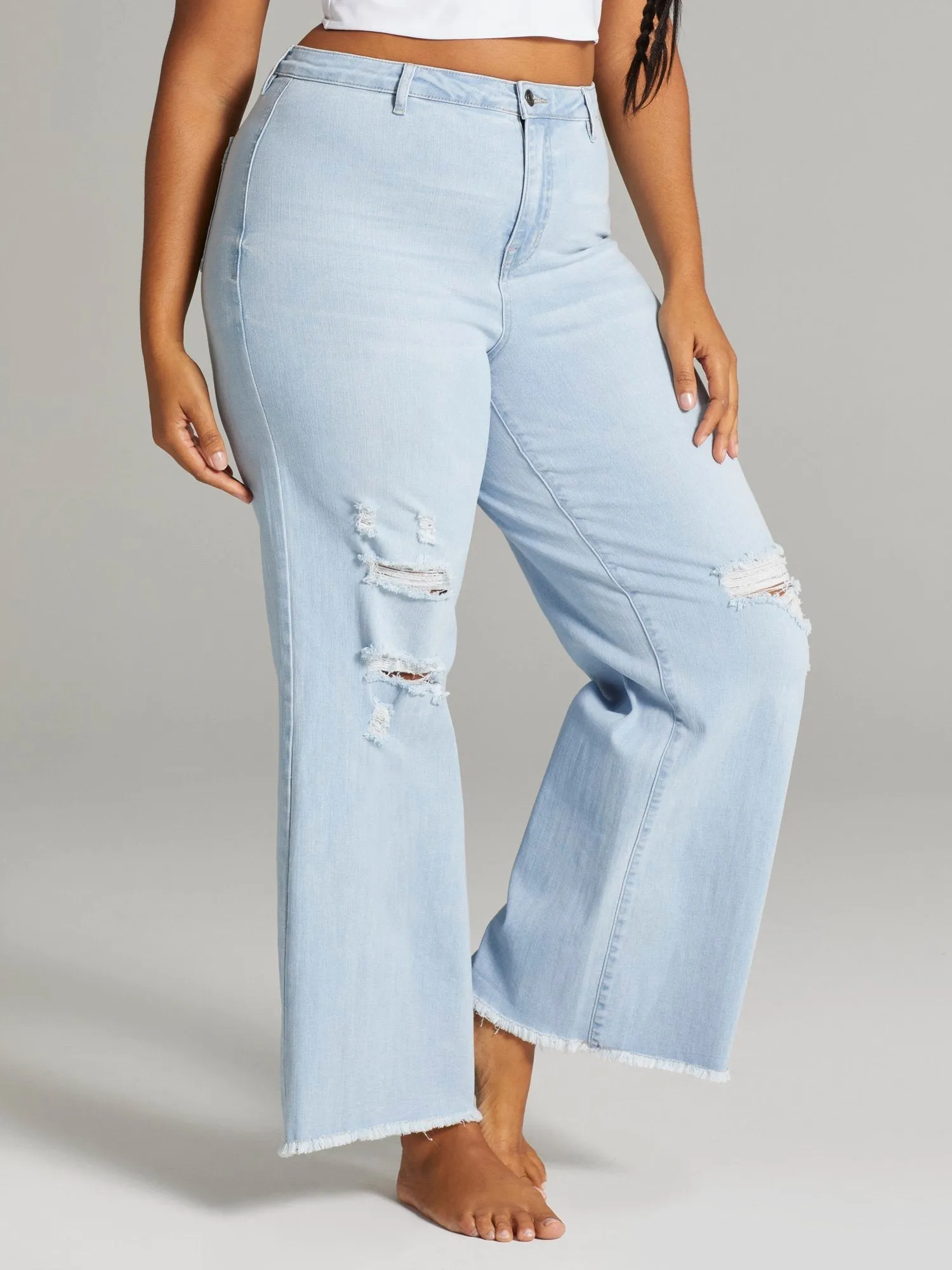 Fashion To Figure - Shaniq High Rise Relaxed Fit Jeans