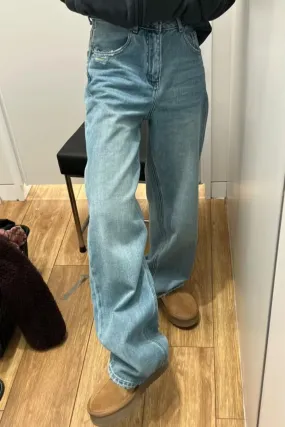 Flytonn-cute winter outfits casual winter outfits christmas outfit party look inspos High Waist Casual Basic Jeans Pants