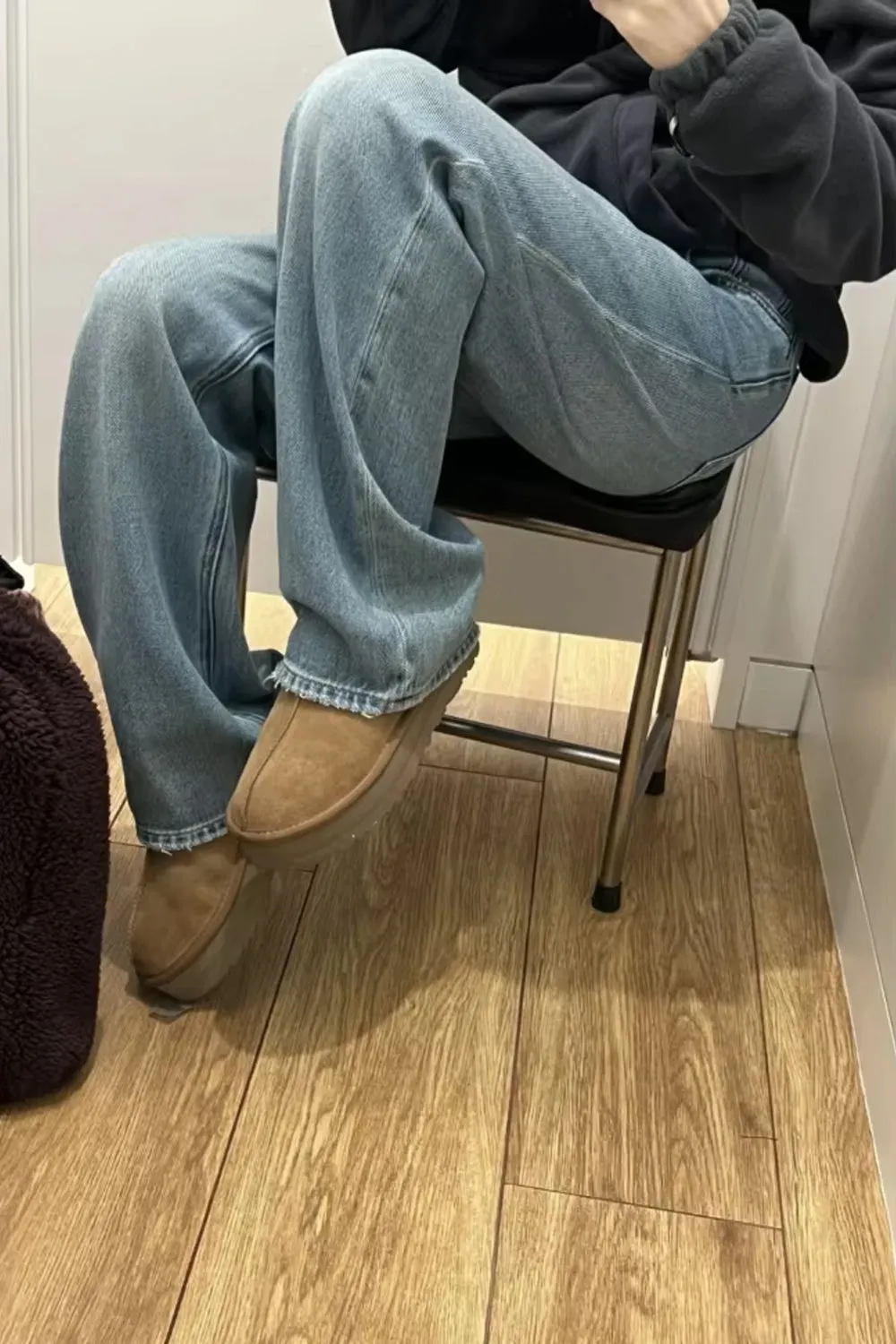 Flytonn-cute winter outfits casual winter outfits christmas outfit party look inspos High Waist Casual Basic Jeans Pants