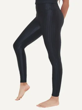 Hi-Rise Leggings - Black Zap Pattern