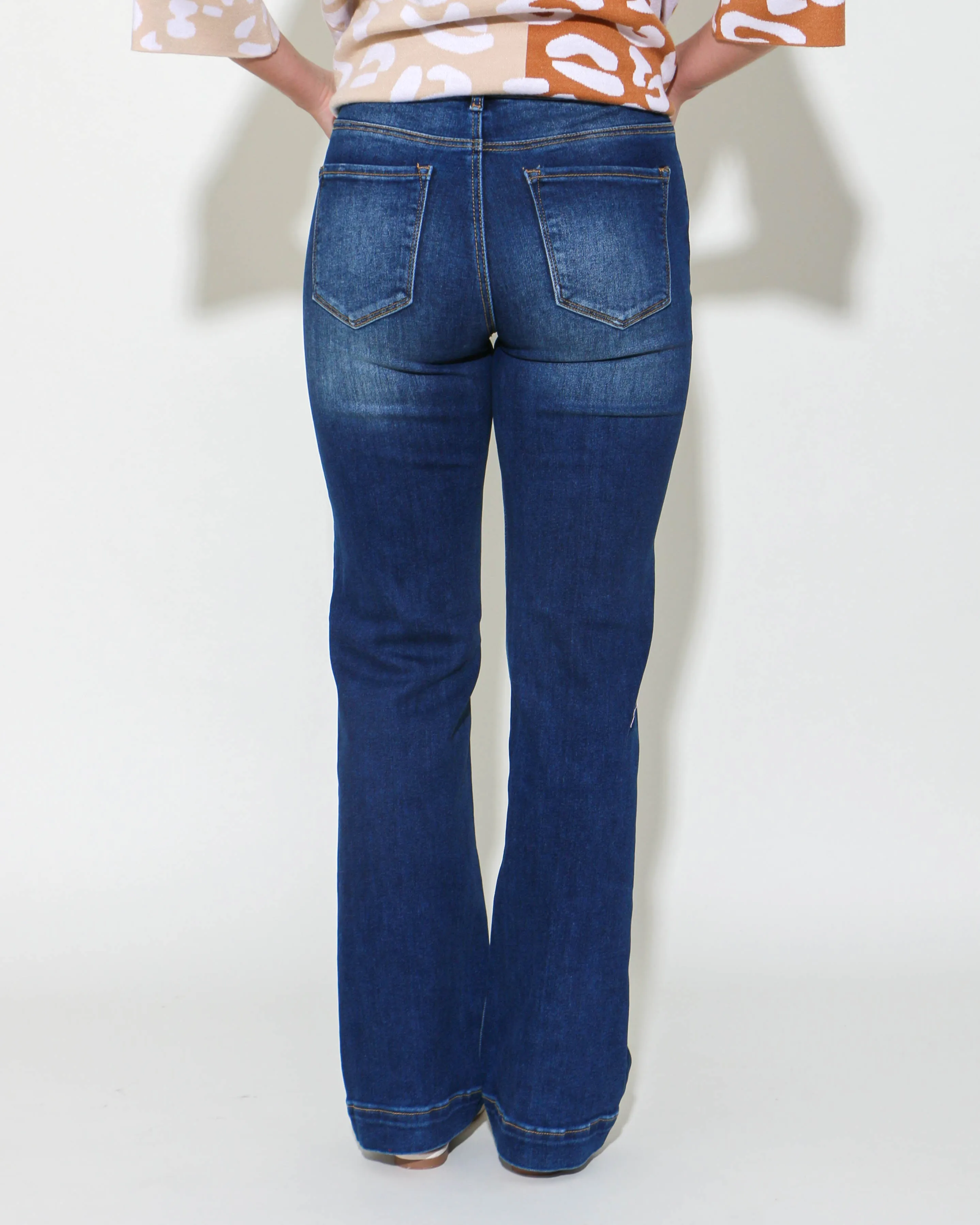 High Rise Straight Jeans