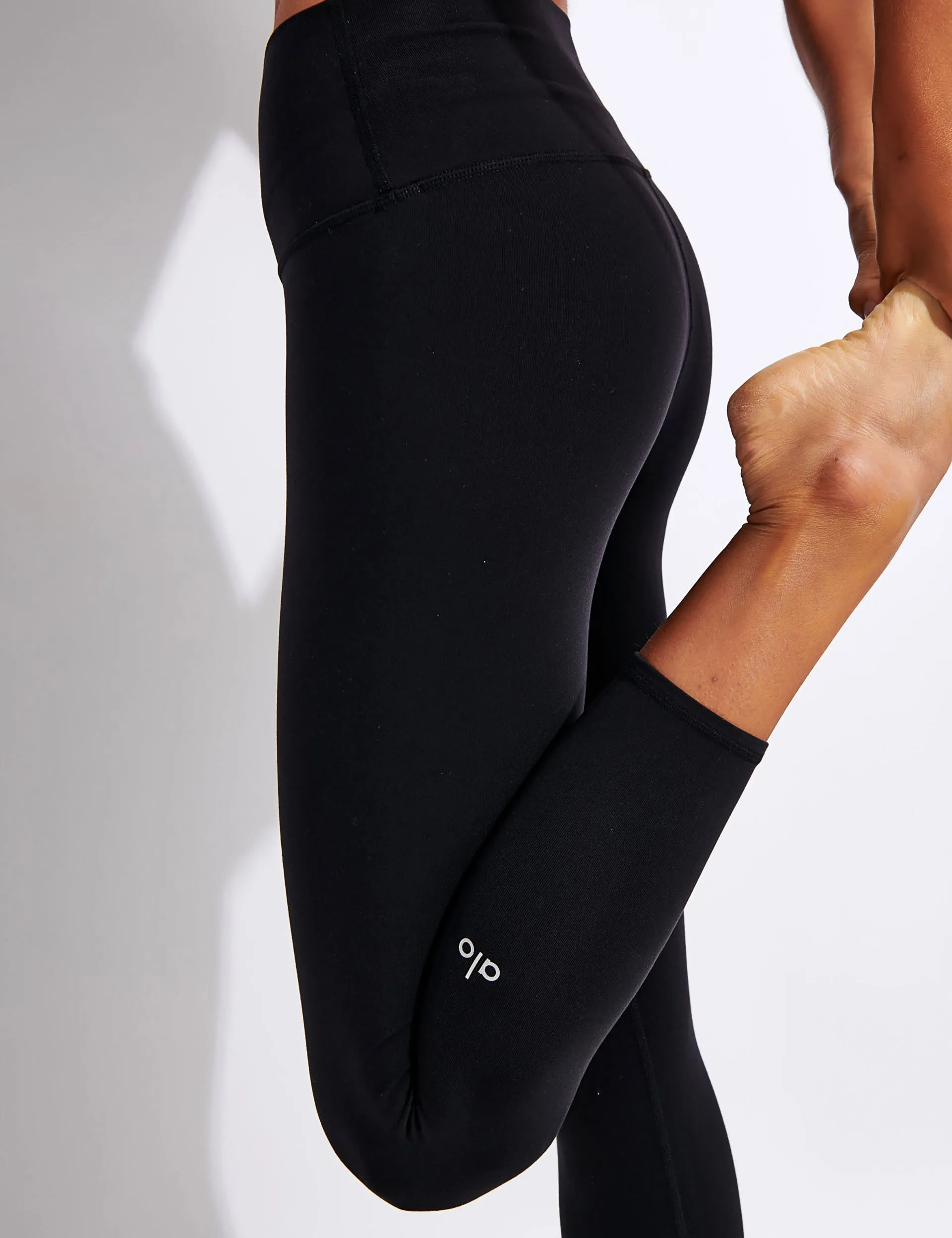 High Waisted Airbrush Capri - Black