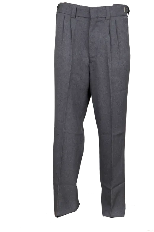 Honig's Heather Grey Pleated Combo Pant With Adjustizer Buckle Slider